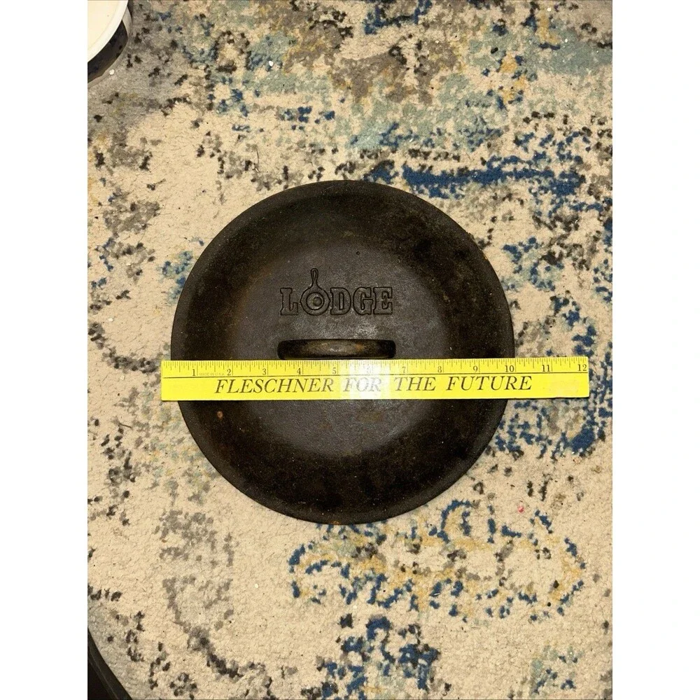 Vintage Lodge Cast Iron LID ONLY #8 10 1/4